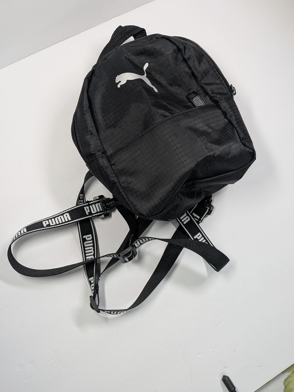 PUMA Black Mini Backpack - Logo Strap Crossbody